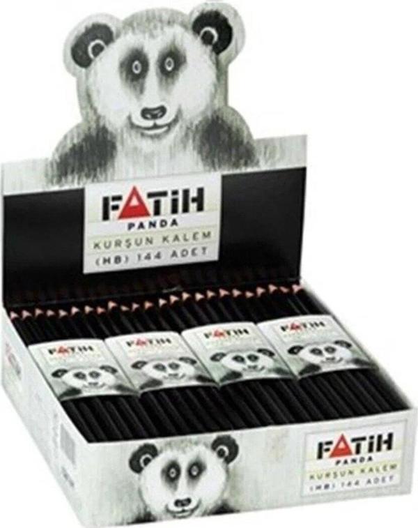 Fatih Kurşun Kalem Panda Yuvarlak Kurşun Kalem (144 Lü Paket) - Image 1