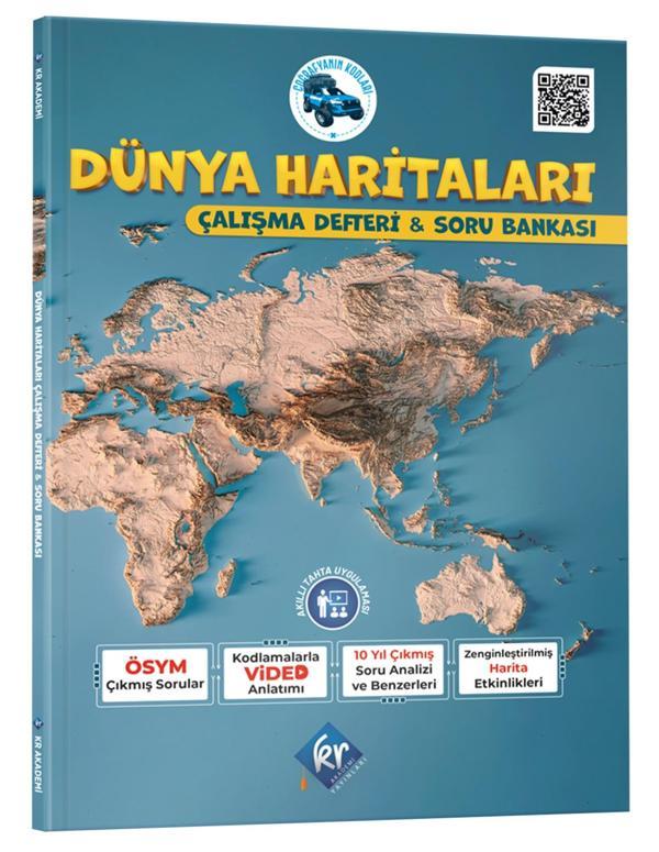 Kr Akademi 2025 Tyt Ayt Coğrafyanın Kodları Dünya Haritaları Çalışma Defteri Ve Soru Bankası - KR Akademi - Image 1