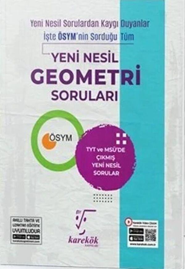 Yeni Nesil Geometri Soruları Soru Bankası Karekök Yayınları - Karekök Eğitim Yayınları - Image 1