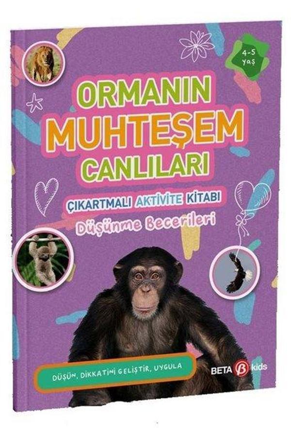 Ormanın Muhteşem Canlıları - Çıkartmalı Aktivite Kitabı - Beta Kids - Image 1