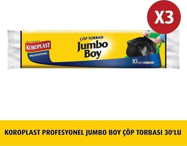 Koroplast Profesyonel Jumbo Boy Çöp Torbası 10'lu X 3 Adet - Image 1