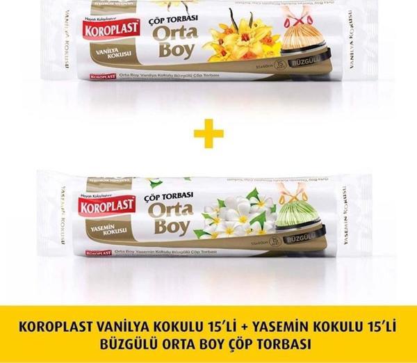 Koroplast Vanilya Büzg. Orta Çöp 15+Yasemin Büzg.Orta Çöp15l - Image 1