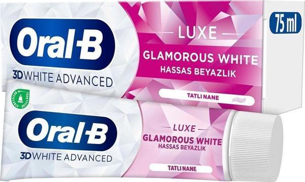 Oral-B Pro 3D White Advanced Luxe Glamorous White Diş Macunu 75 Ml - Image 1