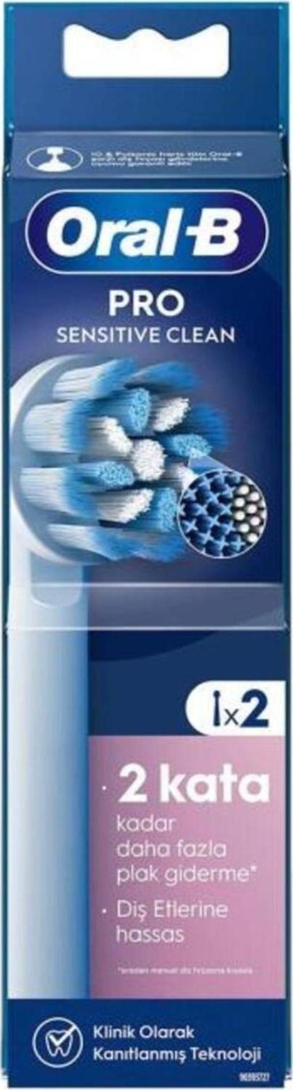 Oral-B Şarjlı Diş Fırçası Yedek Başlığı Sensitive x-Filament 2 Adet Ürün - Image 1