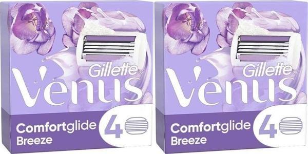 Gillette Venus Comfortglide Breeze Yedek Başlık Kadın Tıraş Bıçağı 8'Li (4x2) - Image 1