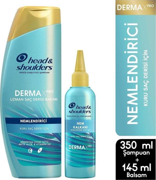 Head & Shoulders Derma x Pro Nemlendirici Seti 350 Ml Şampuan + Balsam 145 Ml - Image 1