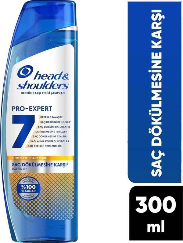 Head & Shoulders Kepek Karşıtı Pro-Expert 7 Dökülme Savunması Kafeinli 300Ml Şampuan - Image 1