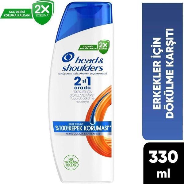 Head And Shoulders Erkeklere Özel Saç Dökülmelerine Karşı Etkili 2İn1 Şampuan 330 Ml - Image 1