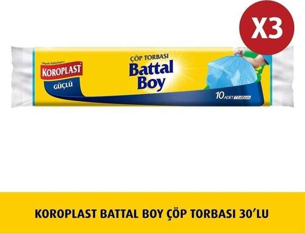 Koroplast Battal Boy Çöp Torbası 10'lu X 3 Adet - Image 1