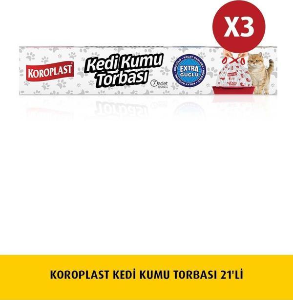Koroplast Kedi Kumu Torbası 7'li x 3 Adet - Image 1