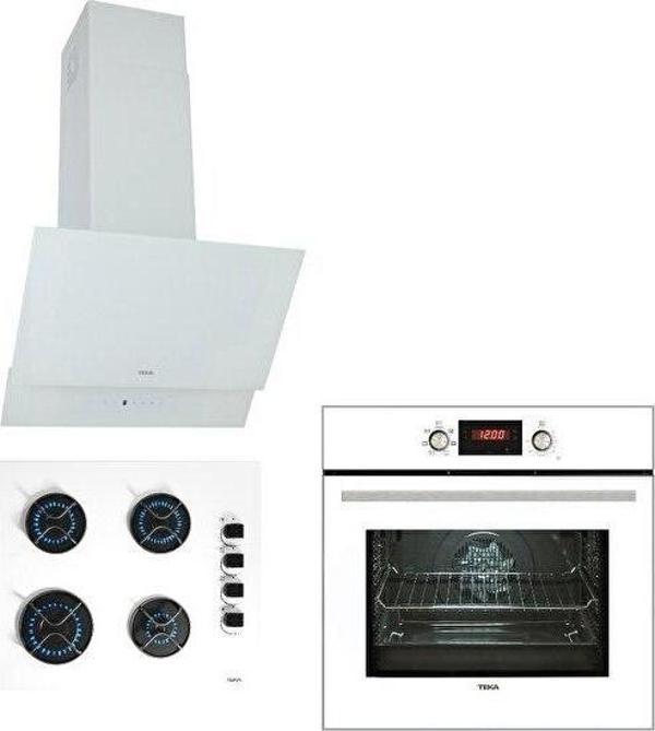 Teka - Chef 6 Premium Ankastre Beyaz Set ( Atv 60 Beyaz - GBe 64002 Kbc Wh - Hak627 Wh ) - Image 1