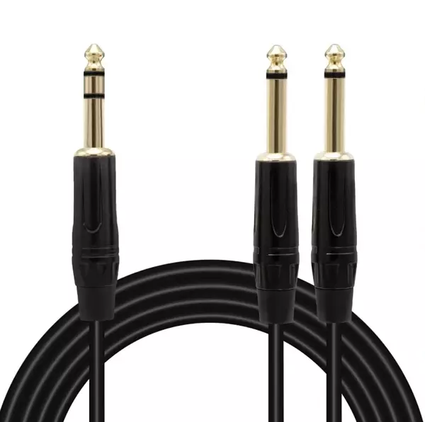Kretz Ld390b 2x 6.3 Mm Mono Erkek - 6.3 Mm Stereo Erkek 3 Metre Kablo - Image 1