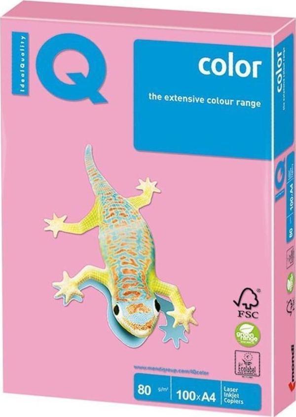Mondi IQ Color Renkli Kağıt A4 80 Gr Fosforlu Pembe 500 Lü (1 Koli 5 Paket) - Image 1
