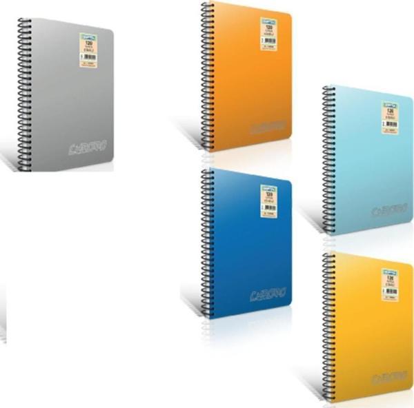 Gıpta Spiralli Defter Chromo Plastik Kapak Kareli 40 Yaprak A4 12 Li - Image 1