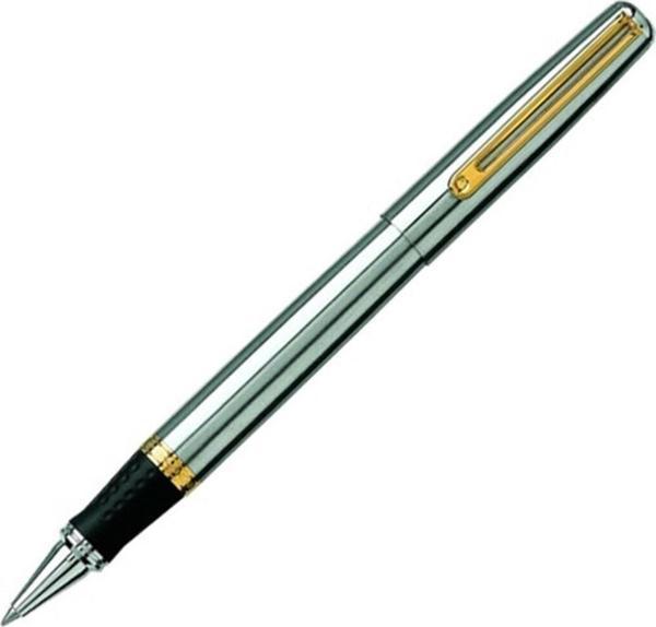 İnoxcrom Roller Kalem Wall Street Serisi Elagance Stell Gold Roller Kalem - Image 1
