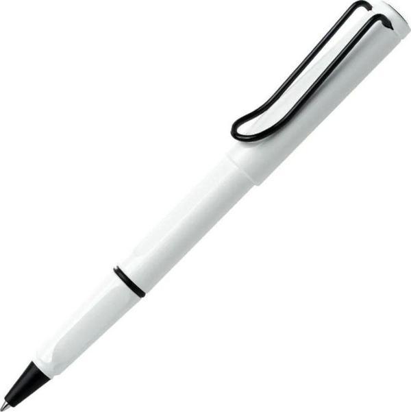 Lamy Roller Kalem Safari Siyah Renk Klips Beyaz Roller Kalem - Image 1