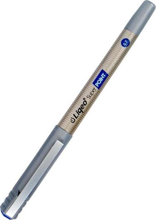 Liqeo İğne Uçlu Kalem 0.7 Mavi Roller Kalem (12 Li Paket) - Image 1