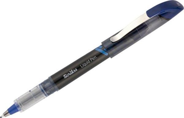 Scrikss Roller Kalem Liquid Pen Konik Uç Mavi (12 Li Paket) - Image 1