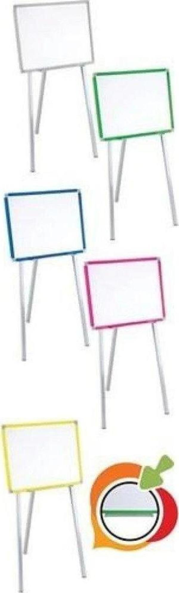 Panda 35x45 Cm Renkli Çerceve Sabit Ayaklı Yazı Tahtası - Image 1