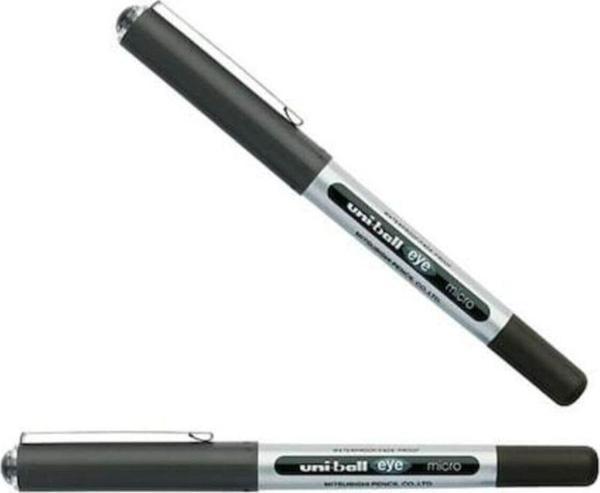 Uni-Ball Roller Kalem 10 Eye Broad Jel Bilye Uç İmza Kalemi 1.0 MM Siyah (12 Li Paket) - Image 1