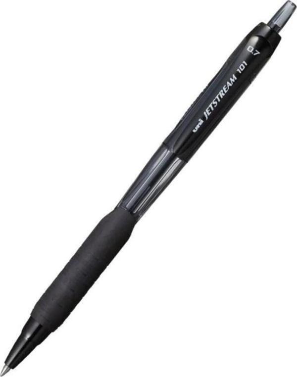 Uni-Ball Roller Kalem Jetstream 101 0.7N RT Hızlı Yazı Siyah (12 Li Paket) - Image 1