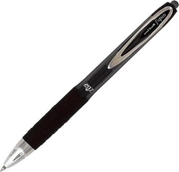Uni-Ball Roller Kalem Signo 207 Bold Jel Bilye Uç Mekanik 1.0 MM Siyah (12 Li Paket) - Image 1