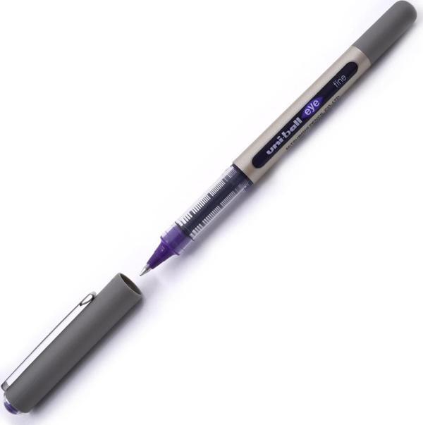 Uni-Ball Roller Kalem Eye Fine Bilye Uç 0.7 MM Mor (12 Li Paket) - Image 1
