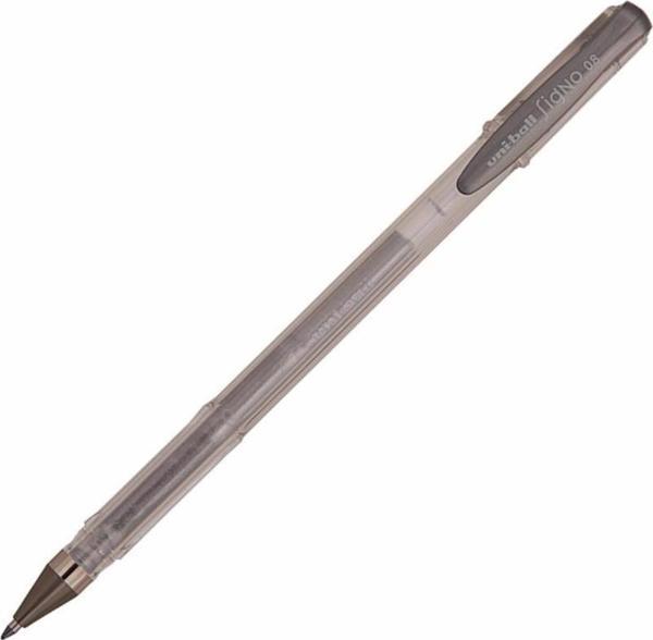 Uni-Ball Roller Kalem Signo Fine Jel Bilye Uç 0.8 MM Gümüş Davetiye Kalemi (12 Li Paket) - Image 1