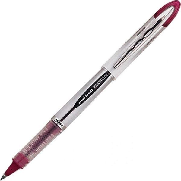 Uni-Ball Roller Kalem Vision Elite Bilye Uç 0.8 MM Bordo (12 Li Paket) - Image 1