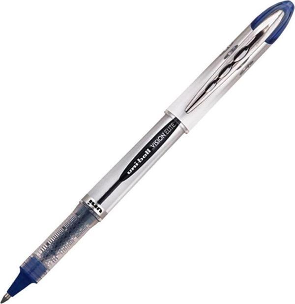 Uni-Ball Roller Kalem Vision Elite Bilye Uç 0.8 MM Mavi UB-200 (12 Li Paket) - Image 1