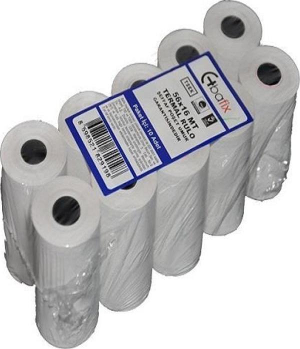 Bafix Termal Rulo 56X16 Mt 10 Lu (1 Paket 10 Adet) - Image 1