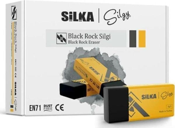Silka Black Rock Orta Boy Silgi (24'lü Paket) - Image 1