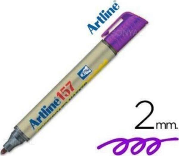 Artline Mor Tahta Kalemi Yuvarlak Uçlu Mor EK-157 12 Li (1 Paket 12 Adet) - Image 1