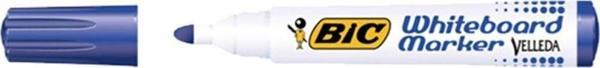 Bic Velleda Eco Yuvarlak Uçlu Beyaz Tahta Kalemi Mavi (12 Li Kutu) - Image 1