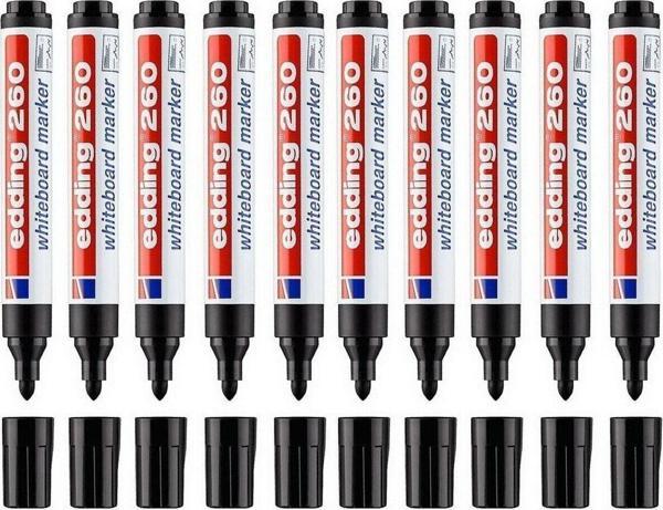 Edding Tahta Kalemi Yuvarlak Uçlu 1.5-3MM Siyah 260 (10'Lu Kutu) - Image 1