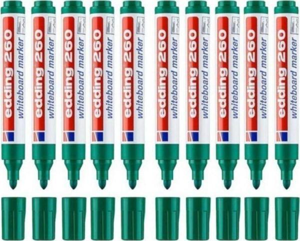 Edding Tahta Kalemi Yuvarlak Uçlu 1.5-3MM Yeşil (10 Lu Paket) - Image 1