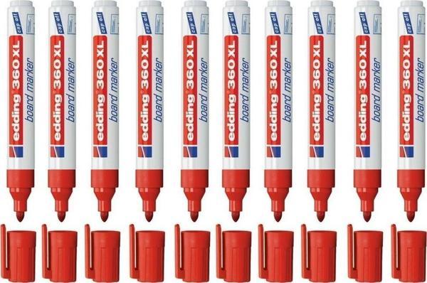 Edding Tahta Kalemi Yuvarlak Uçlu Kırmızı 360 XL (10 Lu Kutu) - Image 1