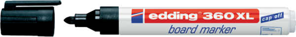 Edding Tahta Kalemi Yuvarlak Uçlu Siyah 360 XL (10 Lu Kutu) - Image 1
