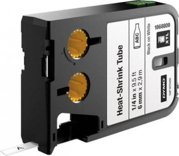 Dymo XTL Isıyla Küçülen Etiketi 6 MM x 2.7 Metre Beyaz/Siyah - Image 1