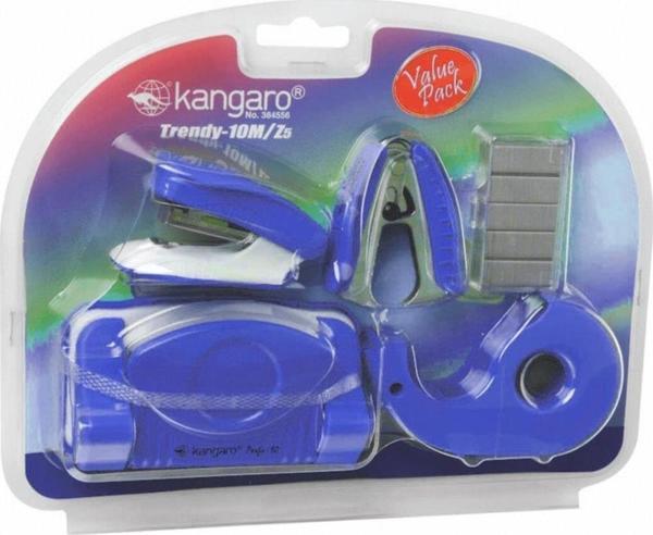 Kangaro Ofis Seti Lacivert Zımba Makinesi - Delgeç ve Zımba Teli Sökücü - Image 1