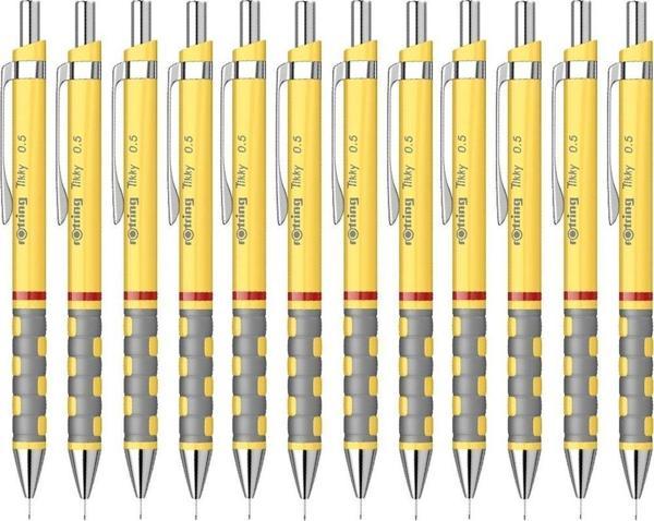Rotring Versatil Kalem Tikky RD 0.5 MM Sarı Uçlu Kalem (12 Li Paket) - Image 1