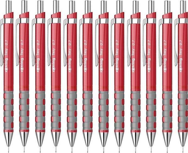 Rotring Versatil Kalem Tikky RD 0.7 MM Kırmızı (12 Li Paket) - Image 1
