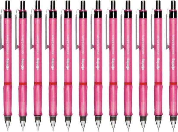Rotring Versatil Kalem Visuclick 0.5 MM Uçlu Kalem Pembe (12 Li Paket) - Image 1