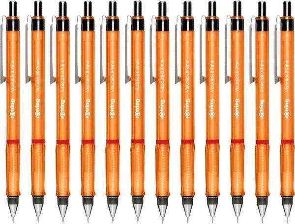 Rotring Versatil Kalem Visuclick 0.7 MM Turuncu Uçlu Kalem (12 Li Paket) - Image 1