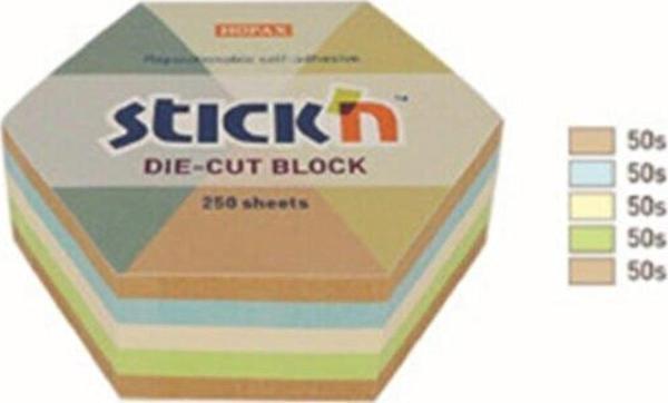 Gıpta Stıckn 61x67 Kraft Altıgen Yapışkanlı Not Blok 250 Yaprak - Image 1