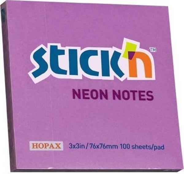 Gıpta Stıckn Yapışkanlı Not Kağıdı 76x76 Neon Mor 100 Yaprak - Image 1