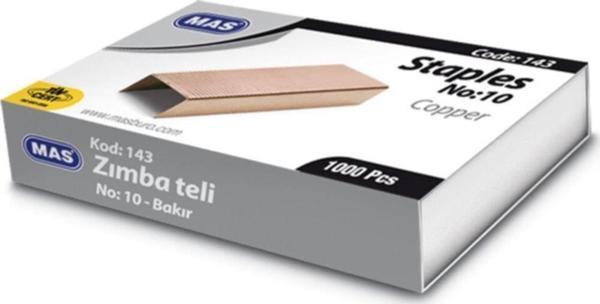Mas 143 Zımba Teli No:10 Bakır (10 Kutu) - Image 1
