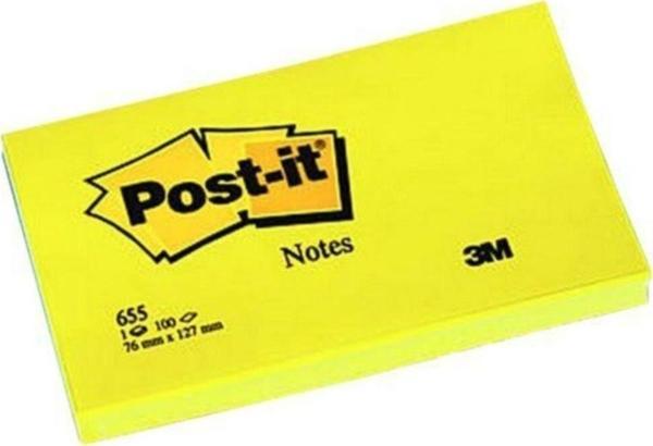 Post-it Yapışkanlı Not Kağıdı 100 YP 76x127 MM Sarı - Image 1