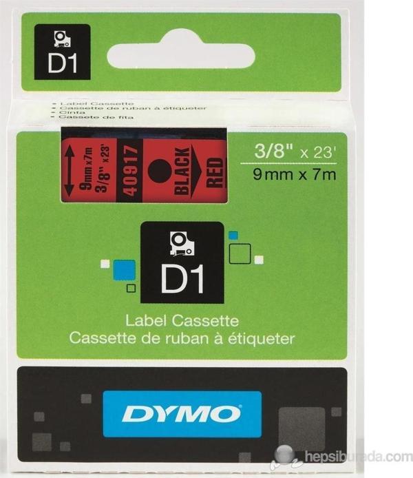 Dymo D1 Şerit 9 MM x 7 Metre Kırmızı/Siyah D1 Yedek Şerit - Image 1