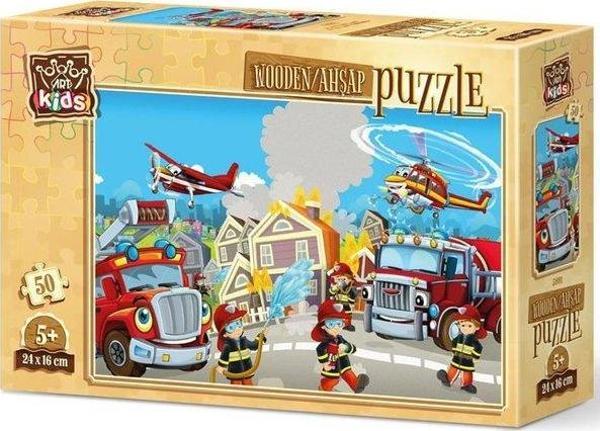 Art Kids Kahraman İtfaiyeciler 50 Parça Ahşap Puzzle 5891 - Image 1